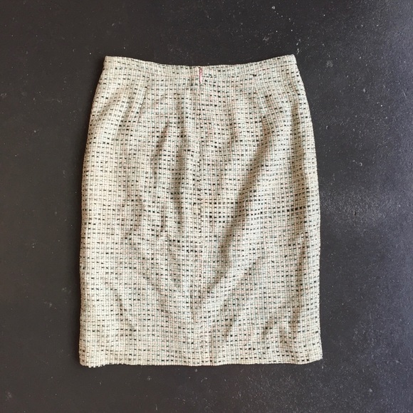 Tocca | 4 | Tweed Pencil Skirt Mint Green Pink - Picture 4 of 5